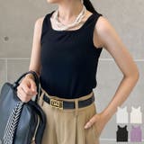 無地テレコリブタンクトップ | Re:EDIT | 詳細画像1