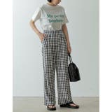 大人だからこそ似合うノスタルジックなギンガムチェックが旬 ギンガムチェックパンツ | Re:EDIT | 詳細画像7