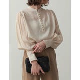 ベージュ(004) | 大人フェミニンな旬のシアートップス シアーポプリンボリュームスリーブブラウス | Re:EDIT