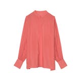 ピンク(010) | 大人フェミニンな旬のシアートップス シアーポプリンボリュームスリーブブラウス | Re:EDIT