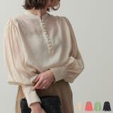 大人フェミニンな旬のシアートップス シアーポプリンボリュームスリーブブラウス | Re:EDIT | 詳細画像1