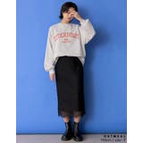 フロントロゴデザインが今っぽい雰囲気に 裏毛カレッジロゴスウェット トップス | Re:EDIT | 詳細画像12