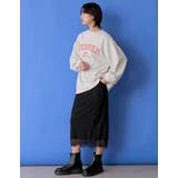 フロントロゴデザインが今っぽい雰囲気に 裏毛カレッジロゴスウェット トップス | Re:EDIT | 詳細画像29