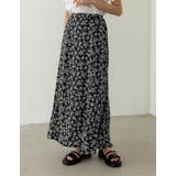 繊細な小花柄が大人の魅力を引き立てる デシン小花柄マーメイドスカート スカート | Re:EDIT | 詳細画像4