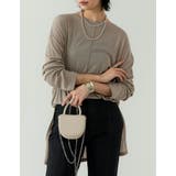 グレージュ(004) | シアーフライスセンターピンタックトップス | Re:EDIT