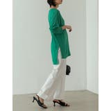 シアーフライスセンターピンタックトップス | Re:EDIT | 詳細画像13