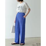 リラクシーな楊柳パンツでこなれ感UP 楊柳プリーツウエストタックストレートパンツ | Re:EDIT | 詳細画像16