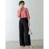 リラクシーな楊柳パンツでこなれ感UP 楊柳プリーツウエストタックストレートパンツ | Re:EDIT | 詳細画像21