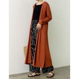 テラコッタ(027) | 2丈から選べるとろみロングカーディガン | Re:EDIT