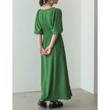 [低身長/高身長サイズ有]ポーラボリュームスリーブフレアマキシワンピース | Re:EDIT | 詳細画像16 