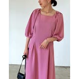 [低身長/高身長サイズ有]ポーラボリュームスリーブフレアマキシワンピース | Re:EDIT | 詳細画像7 