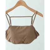 カップ付きリブカットソーショートブラトップ | Re:EDIT | 詳細画像7