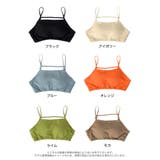 カップ付きリブカットソーショートブラトップ | Re:EDIT | 詳細画像18