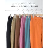 リネンとコットンブレンドで洗練されたストレートパンツ | Re:EDIT | 詳細画像2