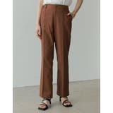 リネンとコットンブレンドで洗練されたストレートパンツ | Re:EDIT | 詳細画像3