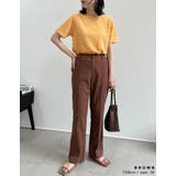 リネンとコットンブレンドで洗練されたストレートパンツ | Re:EDIT | 詳細画像10