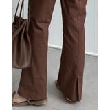 リネンとコットンブレンドで洗練されたストレートパンツ | Re:EDIT | 詳細画像21