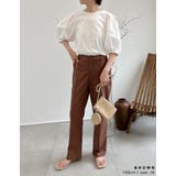 リネンとコットンブレンドで洗練されたストレートパンツ | Re:EDIT | 詳細画像23