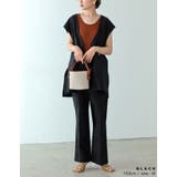 リネンとコットンブレンドで洗練されたストレートパンツ | Re:EDIT | 詳細画像28