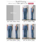 リネンとコットンブレンドで洗練されたストレートパンツ | Re:EDIT | 詳細画像39