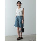 ナチュラルな風合いのヘルシーなショートパンツ コットンリネンハーフパンツ パンツ | Re:EDIT | 詳細画像14