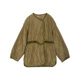 ライトカーキ(018) | 大人カジュアルコーデを楽しむ2WAYキルトジャケット | Re:EDIT