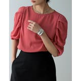 袖ボリュームが品のあるこなれスタイルにぴったり パワーショルダーシアーブラウス | Re:EDIT | 詳細画像5