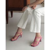 縦のベルトデザインで美脚見せも叶える 細ストラップミュールサンダル シューズ | Re:EDIT | 詳細画像13