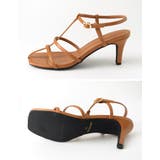 縦のベルトデザインで美脚見せも叶える 細ストラップミュールサンダル シューズ | Re:EDIT | 詳細画像15