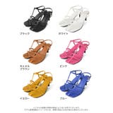 縦のベルトデザインで美脚見せも叶える 細ストラップミュールサンダル シューズ | Re:EDIT | 詳細画像18