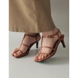 縦のベルトデザインで美脚見せも叶える 細ストラップミュールサンダル シューズ | Re:EDIT | 詳細画像33