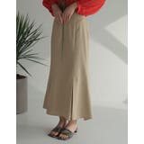 ベージュ(004) | 様々なシーンにぴったりなナチュラルスカート ボックスタックマーメイドスカート | Re:EDIT