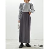 カットジョーゼットバックスリットロングスカート | Re:EDIT | 詳細画像13