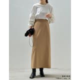 カットジョーゼットバックスリットロングスカート | Re:EDIT | 詳細画像14