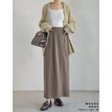 カットジョーゼットバックスリットロングスカート | Re:EDIT | 詳細画像15