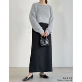 カットジョーゼットバックスリットロングスカート | Re:EDIT | 詳細画像17