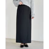 カットジョーゼットバックスリットロングスカート | Re:EDIT | 詳細画像3