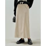 カットジョーゼットバックスリットロングスカート | Re:EDIT | 詳細画像5