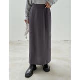 カットジョーゼットバックスリットロングスカート | Re:EDIT | 詳細画像6