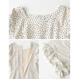 1枚でコーデが完成する美シルエットワンピース ドット柄ギャザースリーブワンピース | Re:EDIT | 詳細画像23