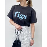 ダークグレー×ブルー(005) | 配色フロッキーロゴがアクセント フロッキーロゴTシャツ トップス | Re:EDIT