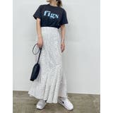 配色フロッキーロゴがアクセント フロッキーロゴTシャツ トップス | Re:EDIT | 詳細画像13