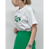 配色フロッキーロゴがアクセント フロッキーロゴTシャツ トップス | Re:EDIT | 詳細画像6