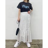 配色フロッキーロゴがアクセント フロッキーロゴTシャツ トップス | Re:EDIT | 詳細画像10