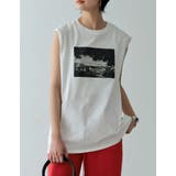 ホワイト(002) | スタイリッシュなカジュアルTシャツ USAコットンフォトプリントTシャツ トップス | Re:EDIT