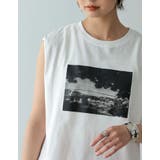 スタイリッシュなカジュアルTシャツ USAコットンフォトプリントTシャツ トップス | Re:EDIT | 詳細画像10