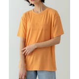 オレンジ(015) | 接触冷感とろみロゴTシャツ | Re:EDIT