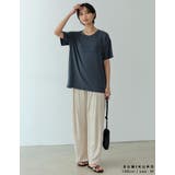 接触冷感素材でひんやり快適な着心地 接触冷感とろみロゴTシャツ トップス | Re:EDIT | 詳細画像13