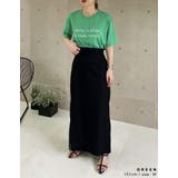 接触冷感素材でひんやり快適な着心地 接触冷感とろみロゴTシャツ トップス | Re:EDIT | 詳細画像16