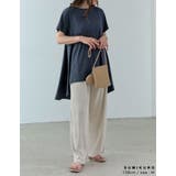 肌当たりの良い接触冷感素材がやみつきに 接触冷感とろみフレアチュニック トップス | Re:EDIT | 詳細画像16